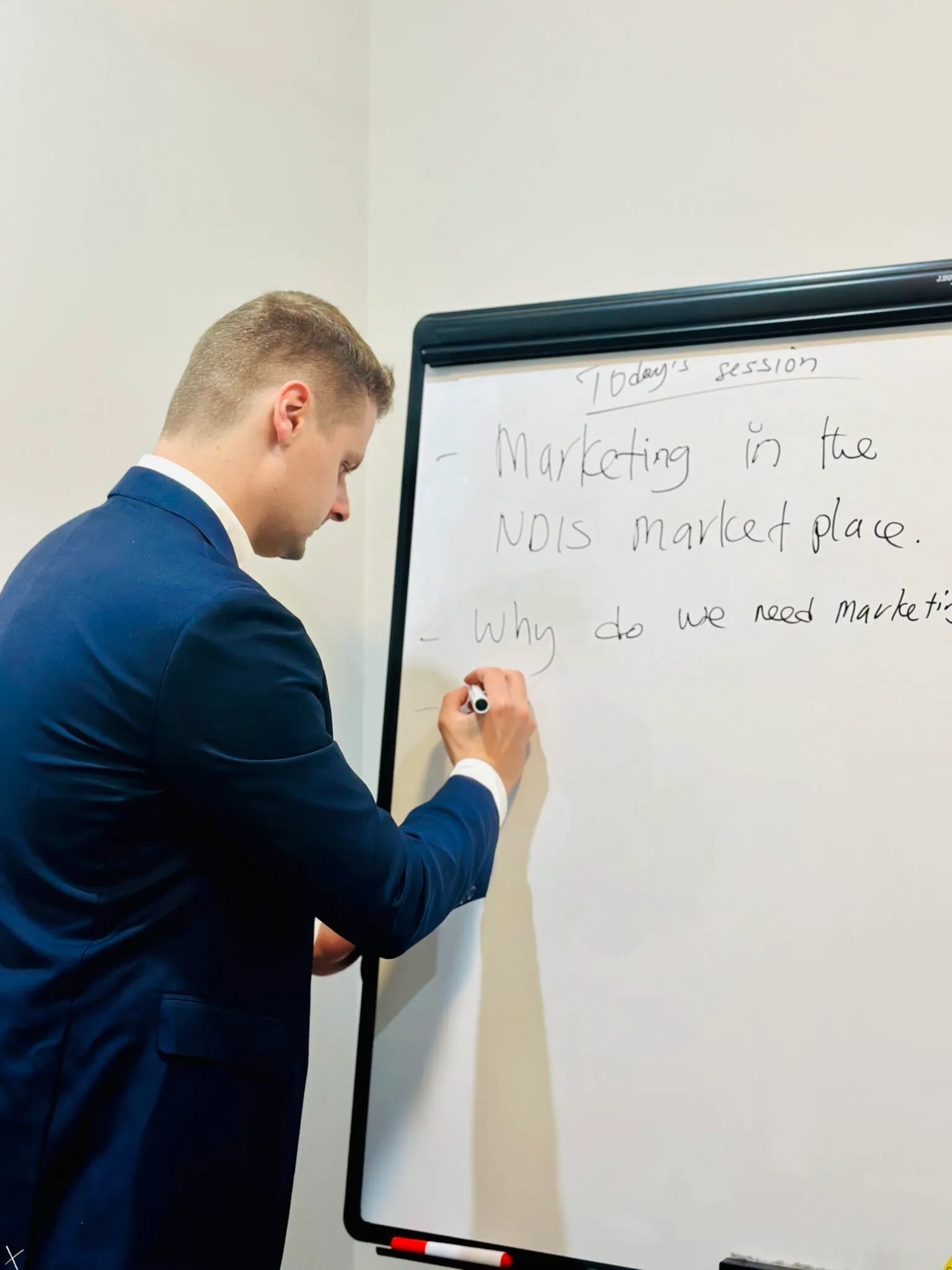 NDIS business consultant conducting a training session