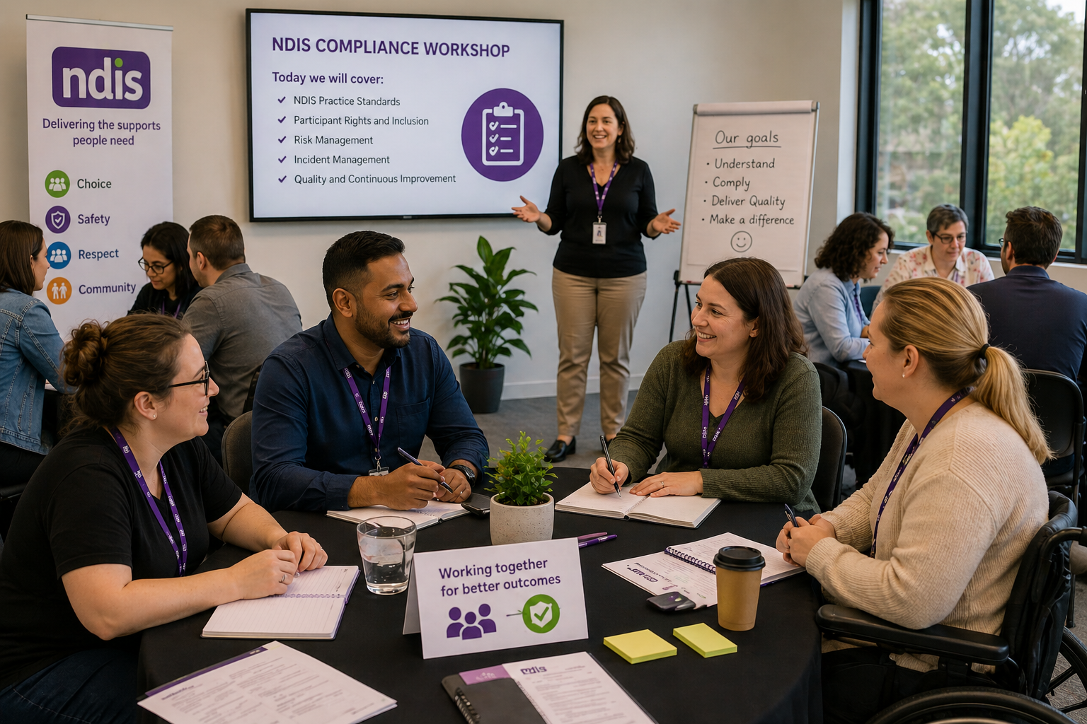 people in a workshop